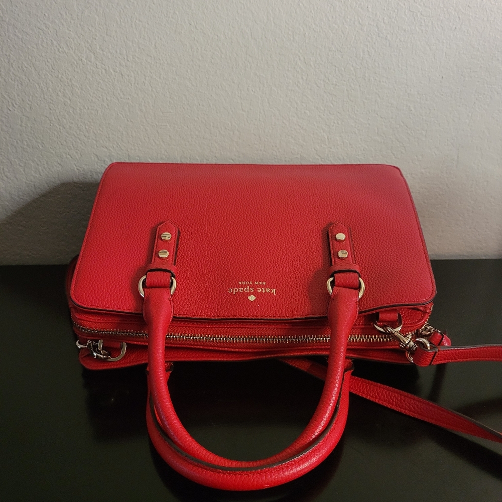 KATE SPADE LEATHER MULBERRY STREET LISE SATCHEL - Picture 8 of 16